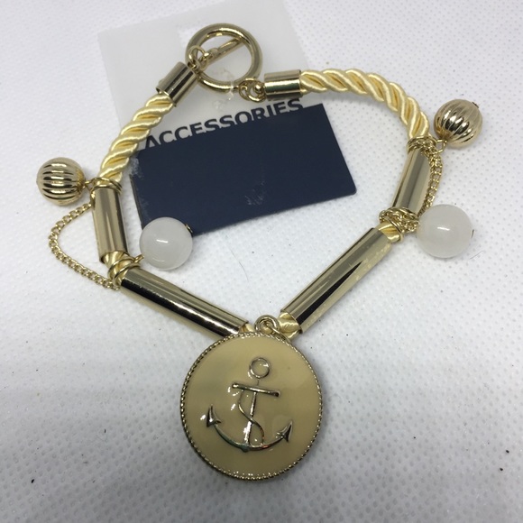 Enamel ivory corded bracelet - Picture 1 of 2